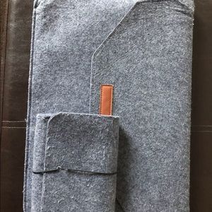 15 inch flannel computer sleeve and pouch